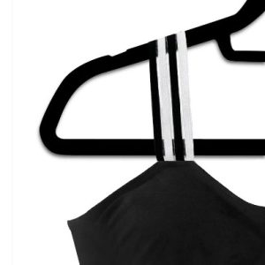 Strap-Its One Size Black and White Double Sheer Strap Bralette