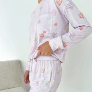Splendid Marna Jersey Pajama Set RPF2028 Sugar