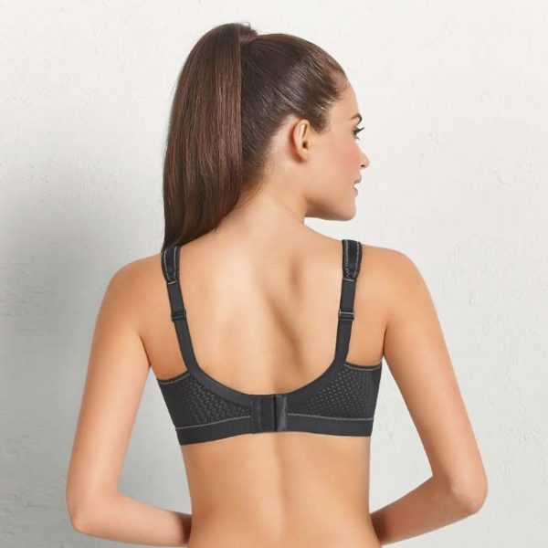 Back View Anita Momentum Sports Bra in Black