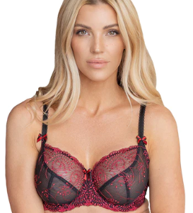 NWT Wacoal Chantilly Lace Retro Chic 855186 RED 34C Bra Free