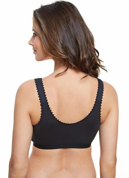 Royce Comfi-Bra : Front Fastening, Black