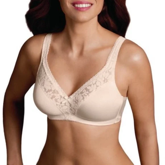 Full Coverage Bra Wire Free Bra, Cotton Coverage Wire, Lace Coverage Wire