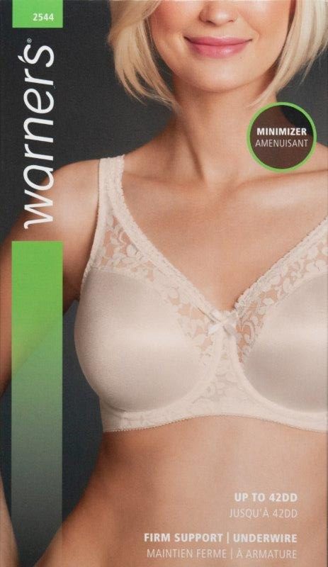 Warner's, Intimates & Sleepwear, Warners Firm Support Underwire Minimizer Bra  2544 Size 38b