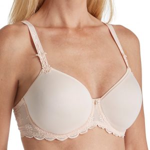 Simone Perele 12A316Caresse 3D Plunge Underwire Bra - Peau Rose