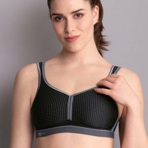 Women's Lunaire 11111 Coolmax Underwire Sports Bra (Pink Butterfly 46DD)