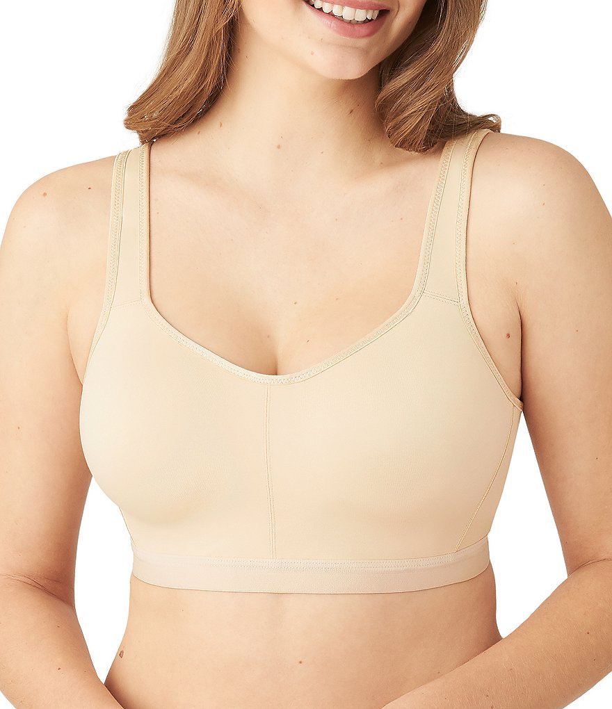 Wacoal womens Full Figure Underwire sports bras, White, 34C US