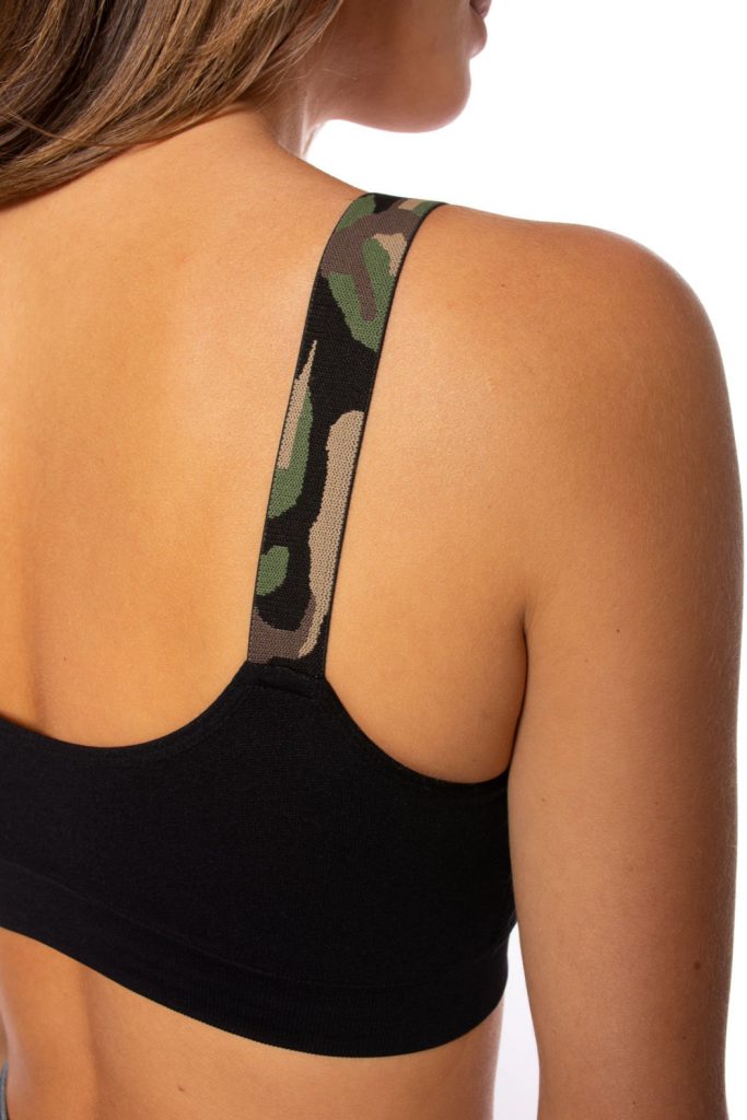 StrapIts One Size Plus Camo Strap Bralette StrapIts