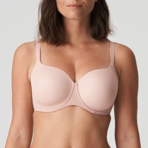 Aline Shadow-Striped Underwire T-Shirt Bra Black 34DD by Parfait