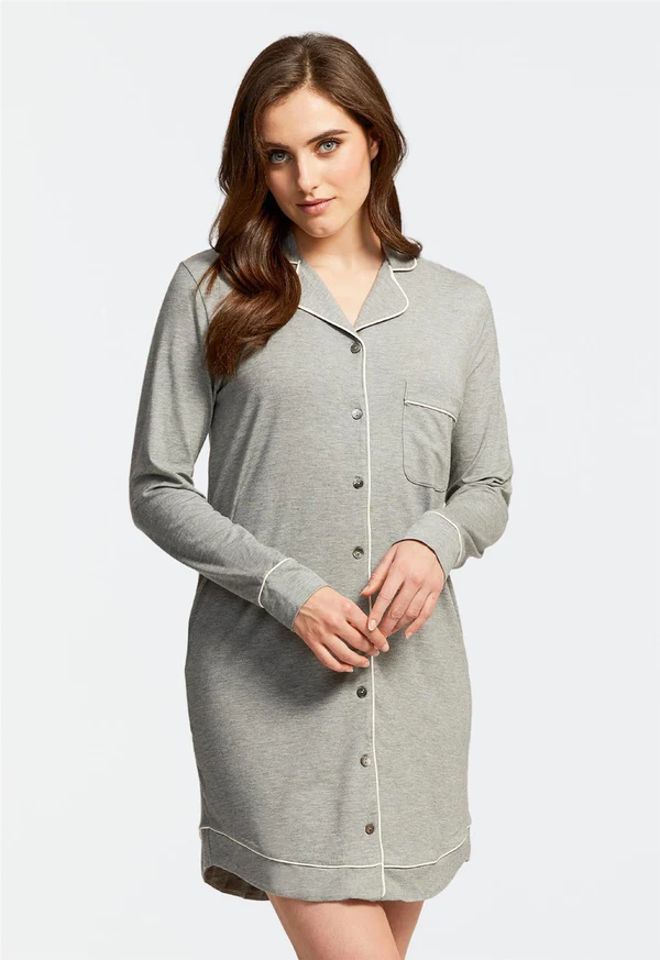 Button Up Night Shirt  Lusomé Sleepwear USA – Lusome Sleepwear USA