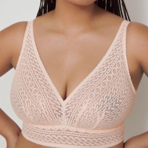 Curve Muse Women's Nursing Plus Size Wirefree Cotton Bra with