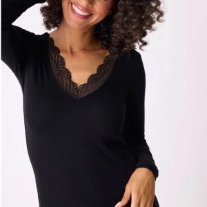 P.J. Salvage Lacey Basics Long Sleeve Top RILBLS
