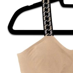 Strap-Its One Size Metallic Chain Strap Bralette