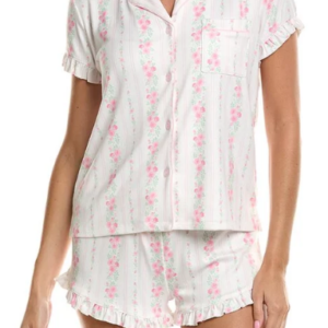 P.J. Salvage Roses are Pink Pointelle Short Set RXRAPJ1